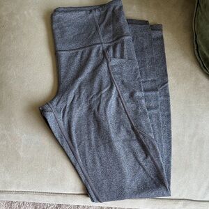 Athleta Dark Gray Salutation Stash Leggings in Medium Tall